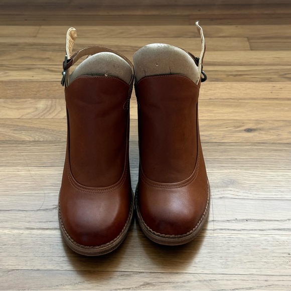 Timberland Marge Slingback Ankle Bootie Brown Leather Heels Size 7 - Picture 5 of 9